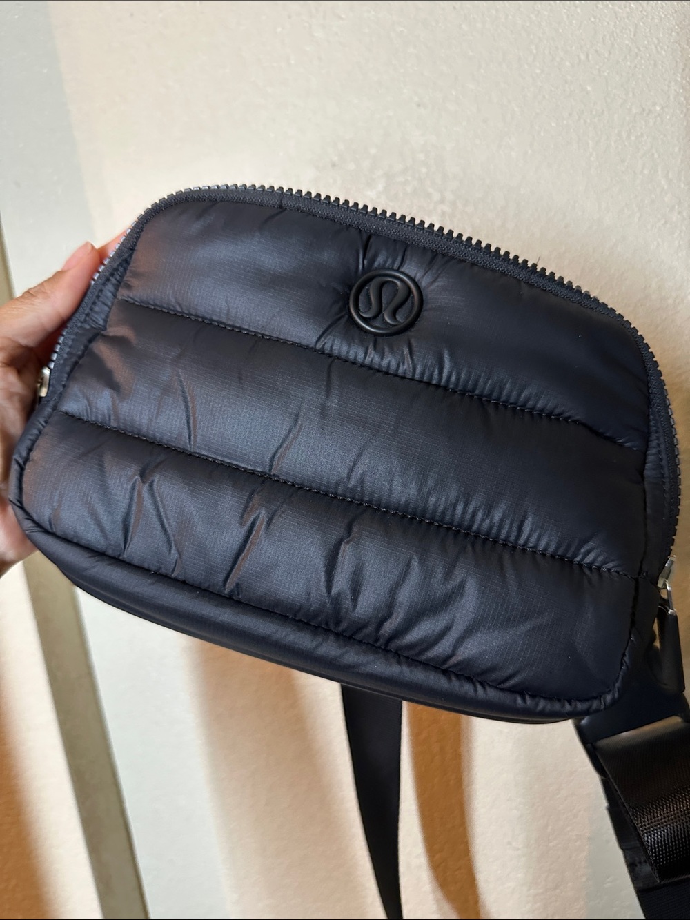 lululemon athletica Black Quilted Belt Bag